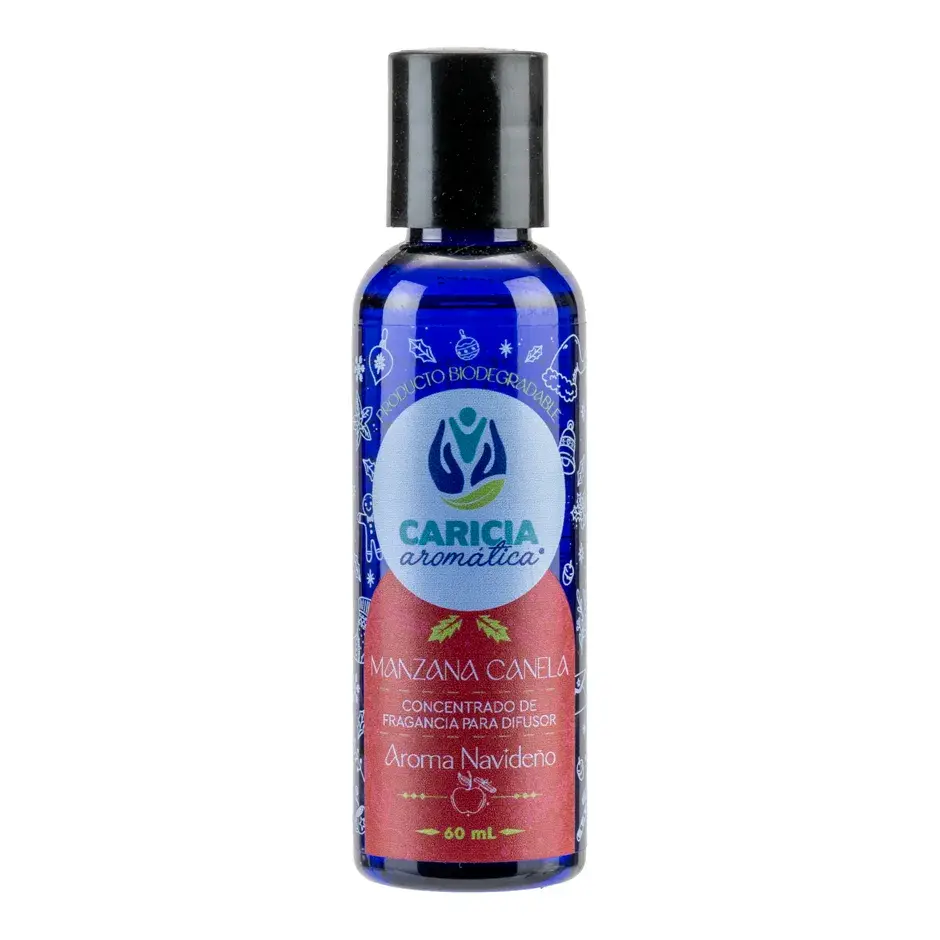 Aceite para Difusor Manzana Canela de Caricia Aromática de 60ml.