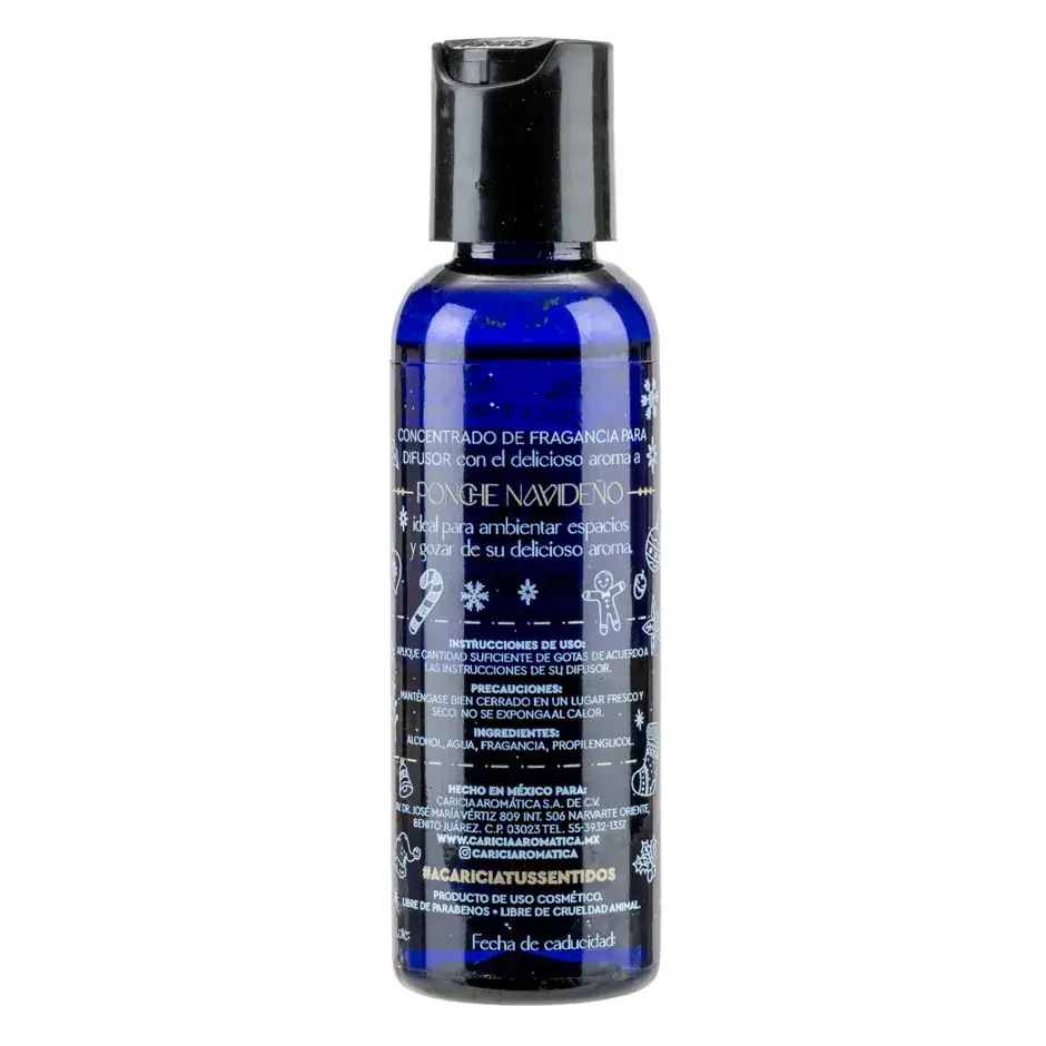 Aceite para Difusor Ponche Navideño de Caricia Aromática 60ml.