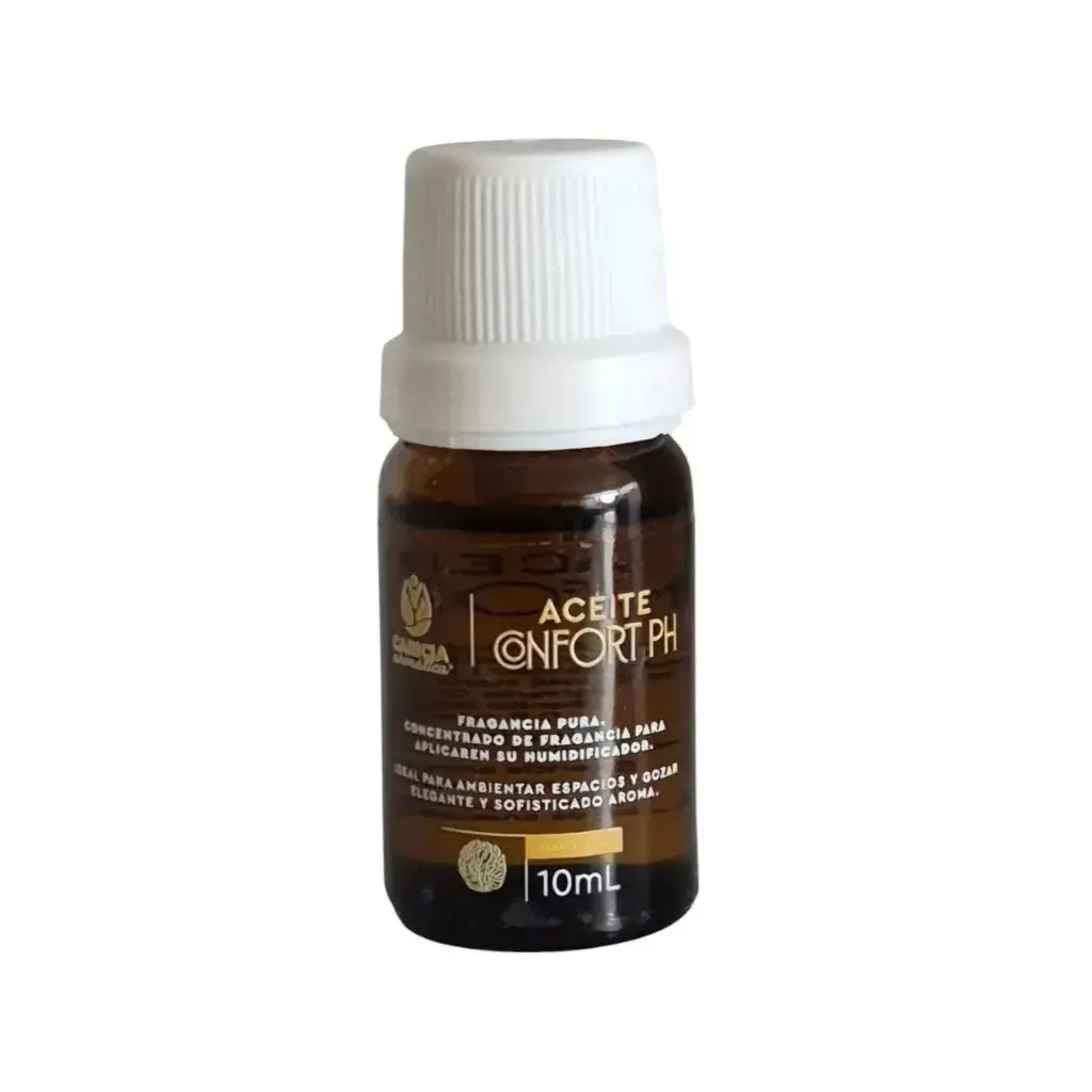 Aceite puro confort ph de 10ml Caricia Aromática en frasco cuentagotas para calma cutánea.