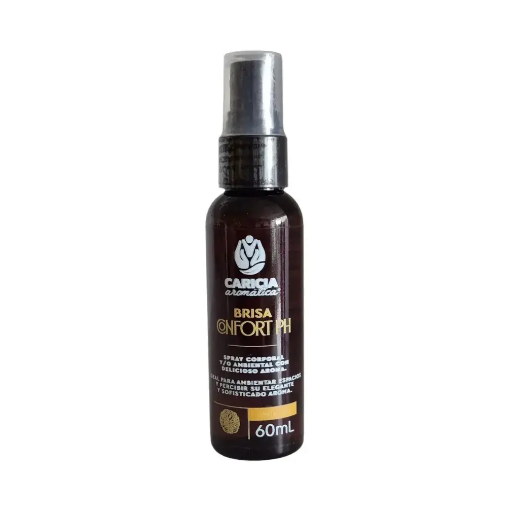 Brisa confort ph de Caricia Aromática en presentaciones de 60ml para confort cutáneo.