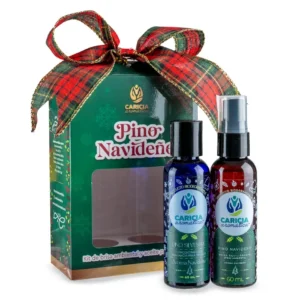 Kit Pino Navideño de Caricia Aromática con Aceite para Difusor y Brisa Ambiental de 60ml.